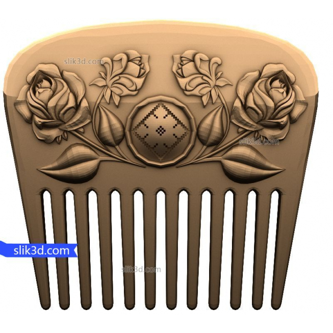 Bas-relief "Comb" | STL - 3D model for CNC