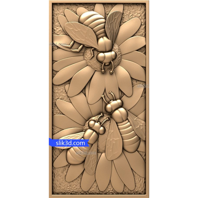 Bas-relief "Bee" | STL - 3D model for CNC