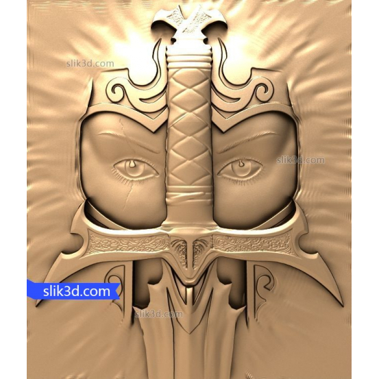 Bas-relief "Knight" | 3D STL model for CNC