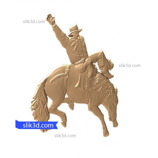 Bas-relief "Rodeo" | STL - 3D model for CNC