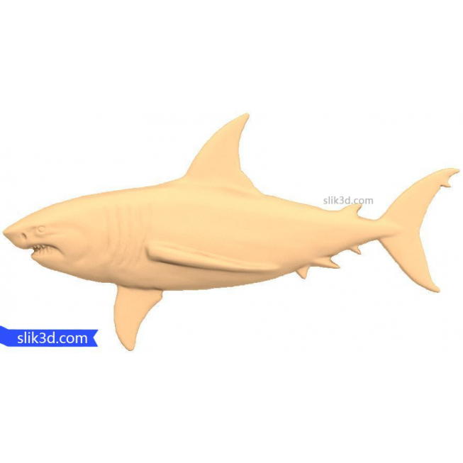 Character "Shark" | STL - 3D model for CNC