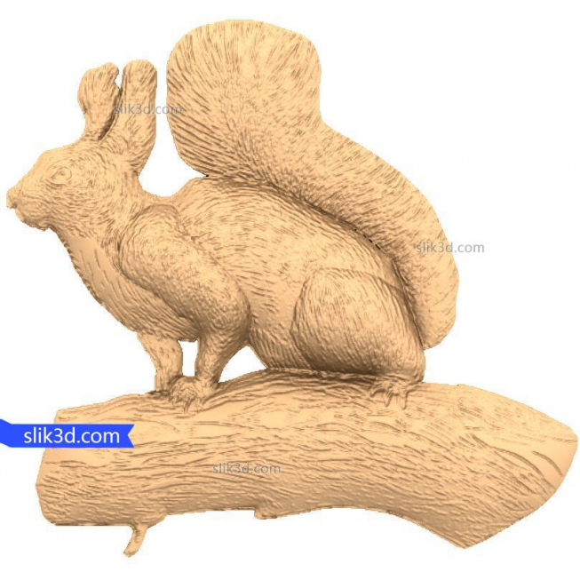Character "Squirrel #2" | STL - 3D model for CNC