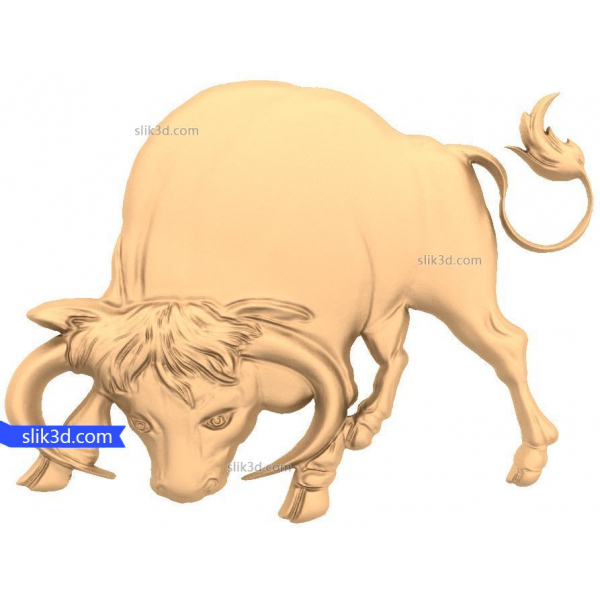 Majestuoso relieve de Tauro, modelo 3D STL para CNC