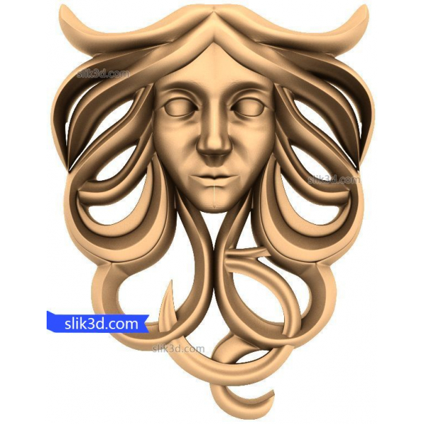 Medusa's Gaze 3D STL model pro CNC Medusa's Gaze 3D STL model pro CNC