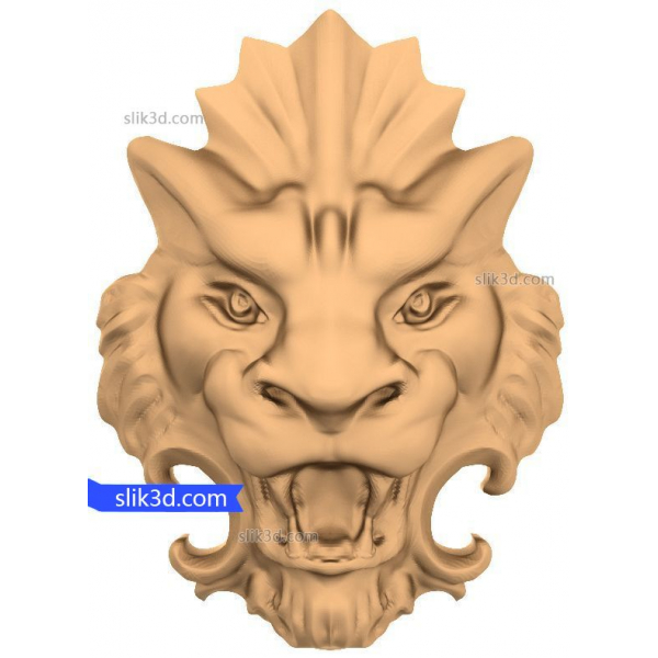 Lion's Majesty 3D STL Model for CNC