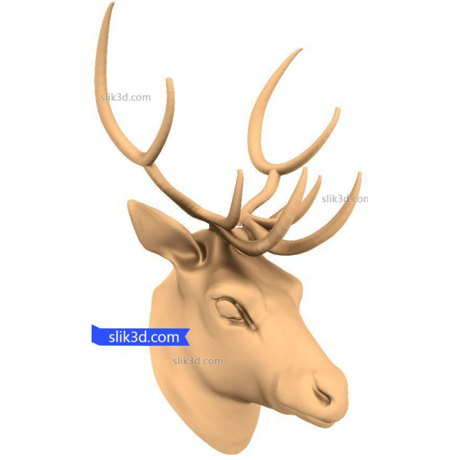 Character "deer Head" | STL - 3D model for CNC