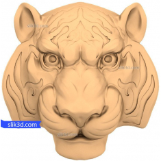 Cabeza de tigre majestuosa