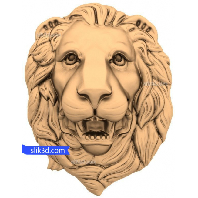 Character "lion Head #3" | STL - 3D model for CNC