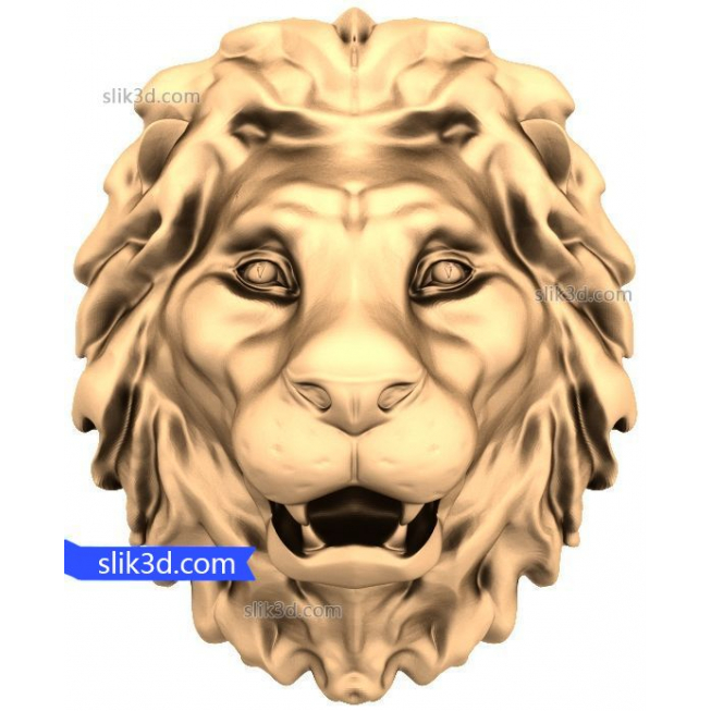 Character "lion Head #4" | STL - 3D model for CNC