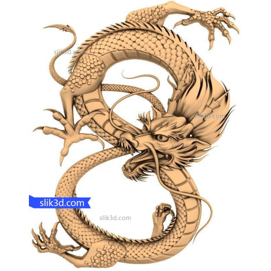 Character "Dragon" | STL - 3D model for CNC
