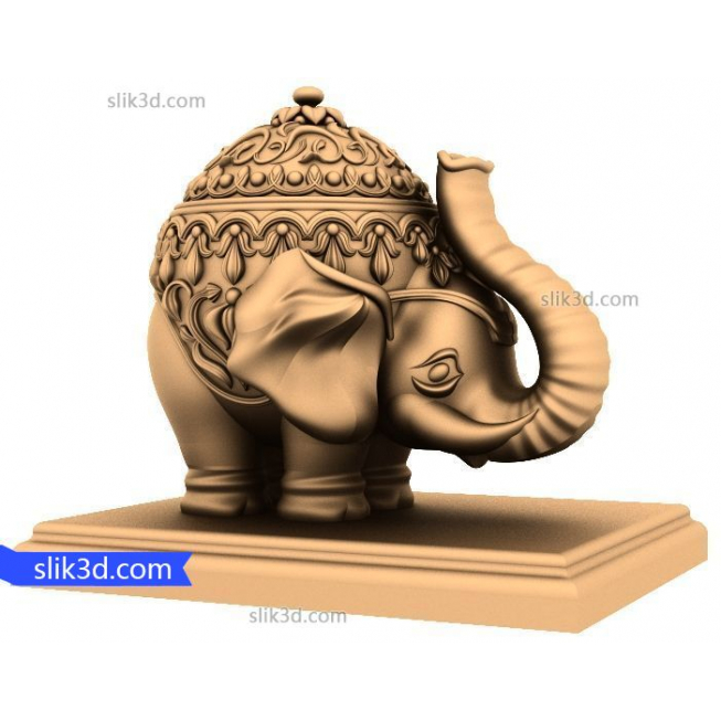 Character "Elephant" | STL - 3D model for CNC