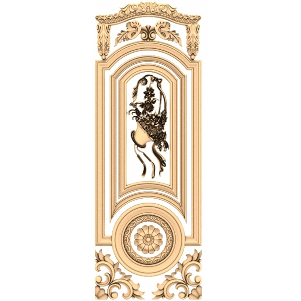 โมเดล 3D STL ของ Victorian Elegance Panel สำหรับ CNC