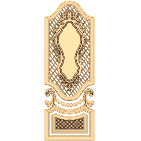 Victorian Elegance Panel 3D STL Model for CNC Victorian Elegance Panel 3D STL Model for CNC