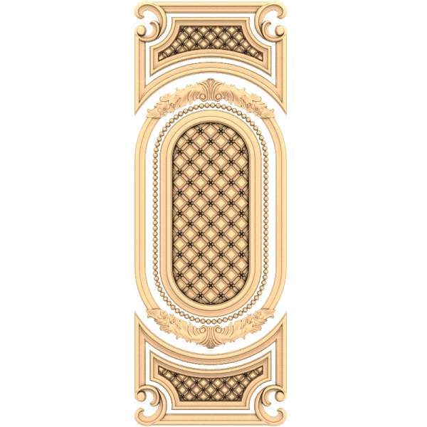Panel barokní elegance - 3D STL model pro CNC Panel barokní elegance - 3D STL model pro CNC