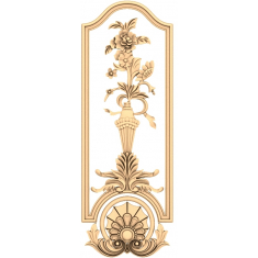 Elegant Floral Vertical Panel