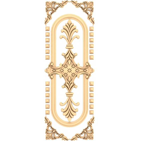 Victorian Elegance 3D Decorative Panel STL Model Victorian Elegance 3D Decorative Panel STL Model