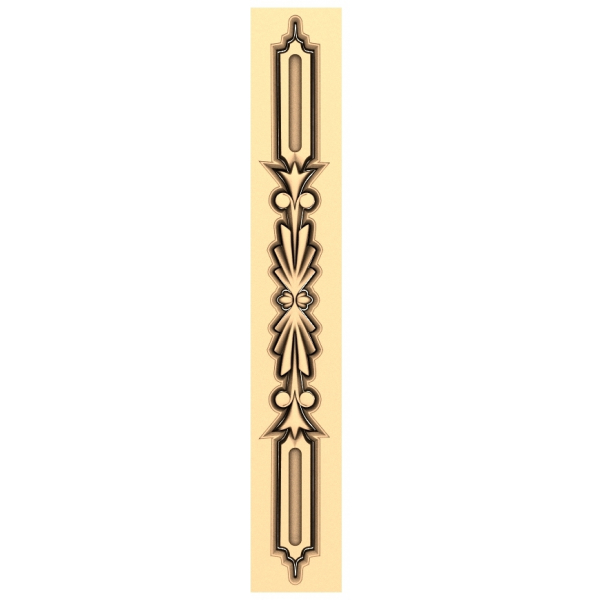 Elegant Vertical Decor 3D Model for CNC Elegant Vertical Decor 3D Model for CNC