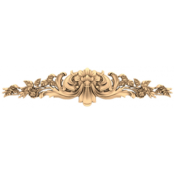 Květinová elegance 3D STL model pro CNC dekor