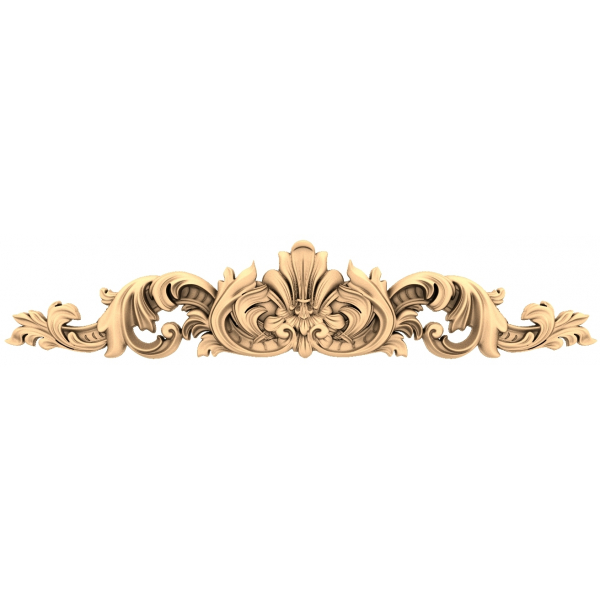 Regal Acanthus Flourish 3D STL model za CNC
