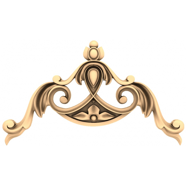 Modelo STL 3D de elegancia ornamental para enrutador CNC