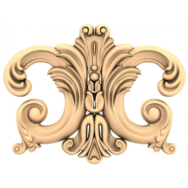 Model 3D STL Baroque Flourish dla CNC Model 3D STL Baroque Flourish dla CNC