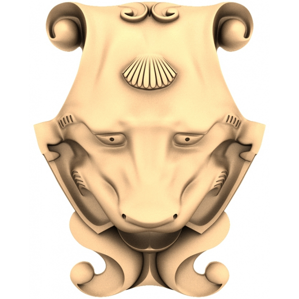 Lion's Majesty Decorative Panel - Exquisite 3D STL Model for CNC