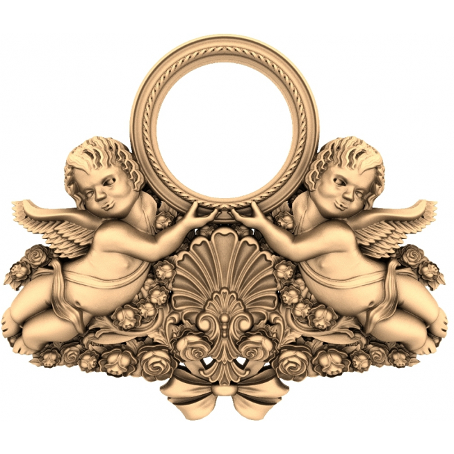 Cherubic Tranquility 3D STL Model for CNC and 3D Printing