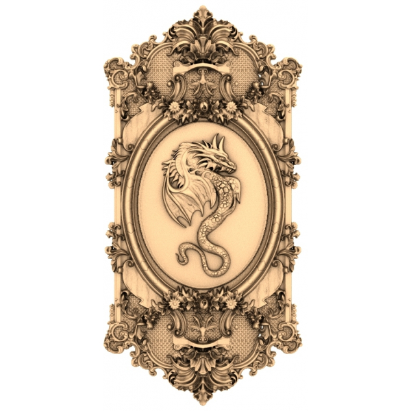 Majestic Dragon Wall Panel 3D Model Majestic Dragon Wall Panel 3D Model