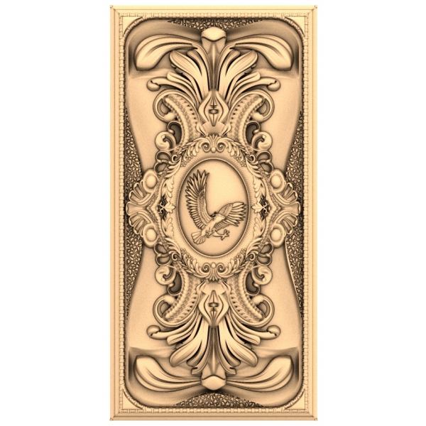 Pannello decorativo Eagle's Majesty - Modello STL per CNC e stampa 3D