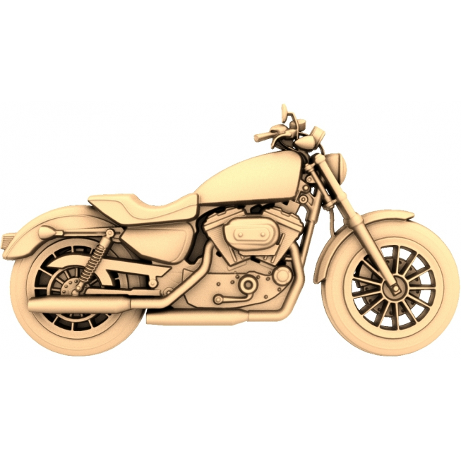 Classic Cruiser 3D STL Model עבור CNC