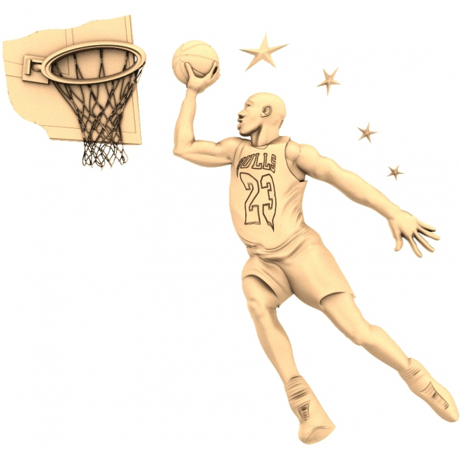 Lenda de Dunking do Modelo STL 3D para CNC