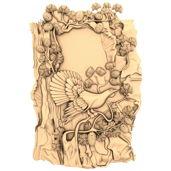 Forest Harmony Relief - 3D STL Model for CNC Forest Harmony Relief - 3D STL Model for CNC
