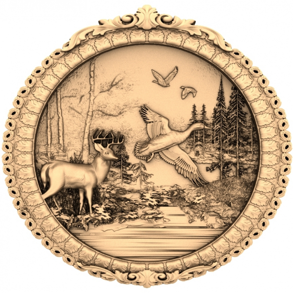 Modèle STL 3D du panneau Forest Harmony pour CNC Modèle STL 3D du panneau Forest Harmony pour CNC