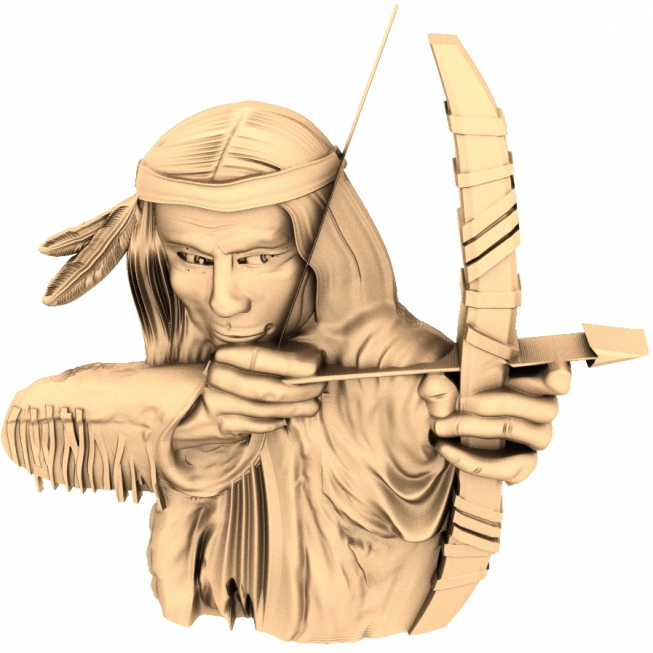 Model 3D STL Spirit Archer do CNC i druku 3D