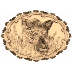 Majestic Wild Boar Relief