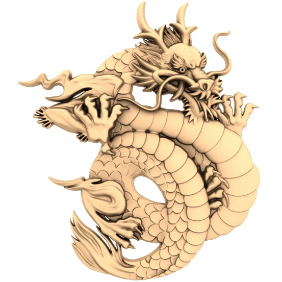 Dragon oriental majestueux