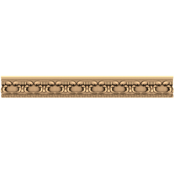 Regal Acorn Frieze 3D STL Model for CNC and 3D Printing