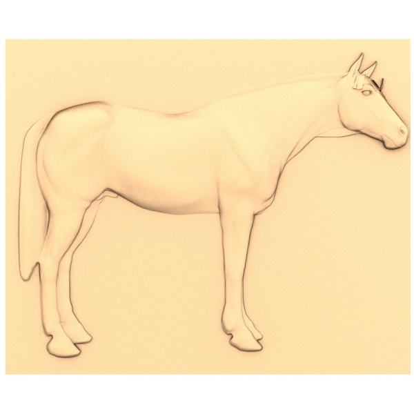 Noble Steed - 3D Horse Model for CNC Carving Noble Steed - 3D Horse Model for CNC Carving