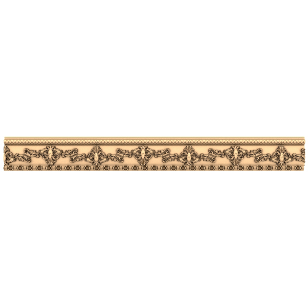 Regal Elegance Decorative Panel 3D STL Model for CNC