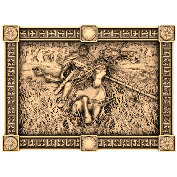 Warrior's Triumph 3D STL-model til CNC-router Warrior's Triumph 3D STL-model til CNC-router