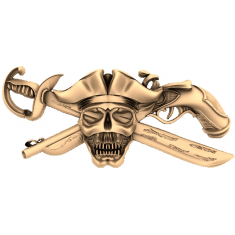 Pirat kranie emblem