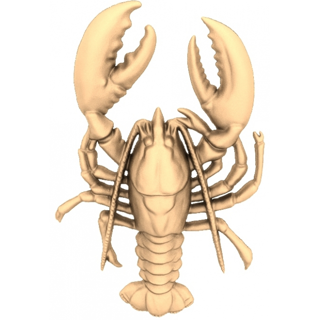 Majestueuze kreeft 3D STL-model voor CNC-snijwerk