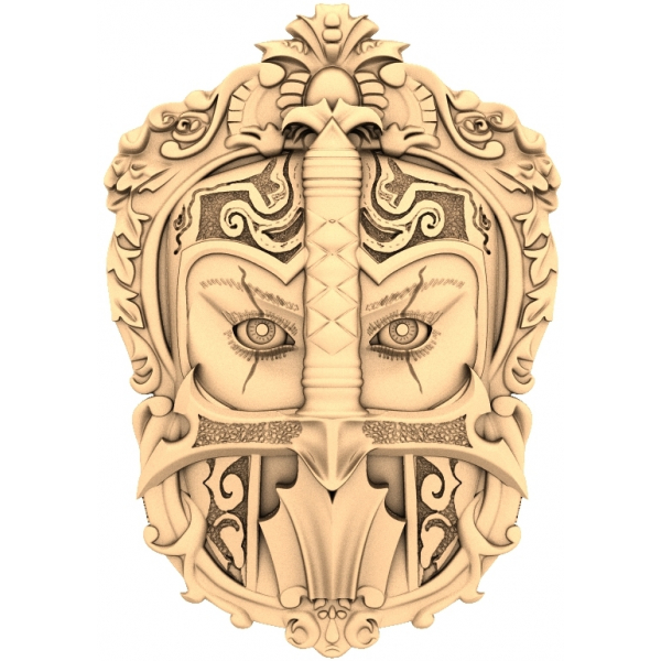 Guardian of the Helmed Gaze 3D STL Model for CNC Guardian of the Helmed Gaze 3D STL Model for CNC