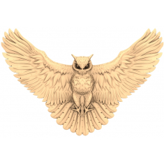 Majestic Owl in Flight