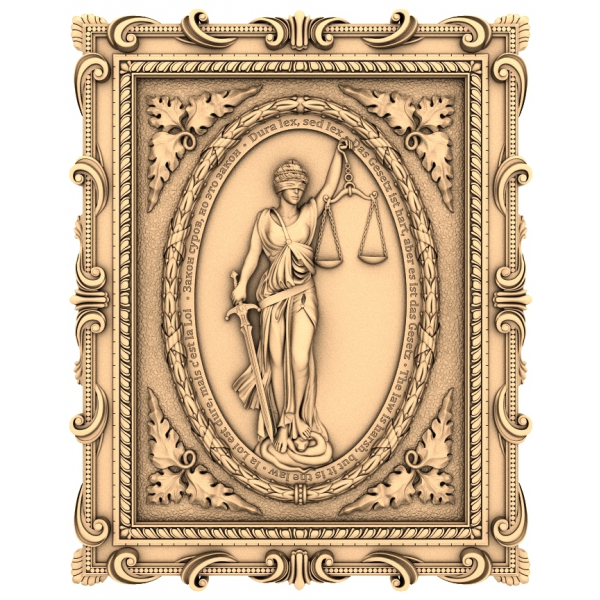 แบบจำลอง 3D STL ของ Scales of Justice สำหรับ CNC และการพิมพ์ 3 มิติ