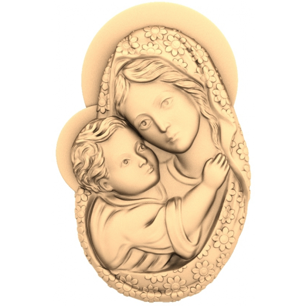 Filial Embrace Relief 3D Model
