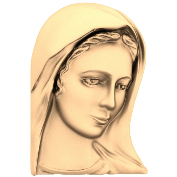 Virgin Mary 3D STL Model - Serene Grace Relief Virgin Mary 3D STL Model - Serene Grace Relief