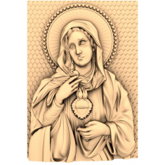 Sacred Heart 3D Relief