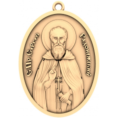 سنت Sergius از Radonezh 3D STL مدل