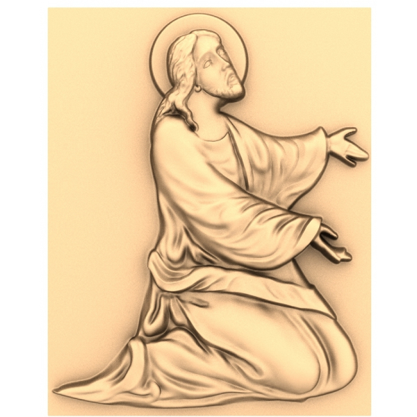 Prayerful Reflection 3D STL Model til CNC Prayerful Reflection 3D STL Model til CNC